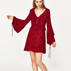 Zara Boho Red Dress